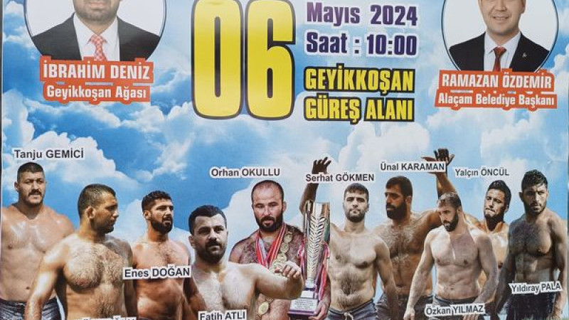   Alaçam ,tarihi Geyikkoşan Yağlı güreşlerine hazırlanıyor.